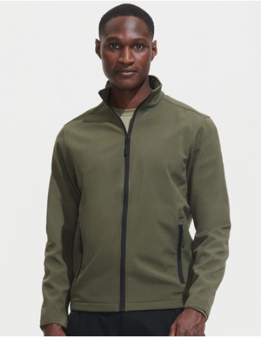 SOL-01195-Mens Softshell Zip Jacket Race